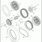 XL1200L 1CWP SPORTSTER 1200 LOW (2006) REAR WHEEL - LACED & PROFILE LACED