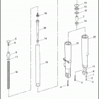 FLHTPI 1FMW ELECTRA GLIDE STANDARD POLICE (2006) FRONT FORK - LEFT & RIGHT (FAIRING MODEL)