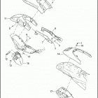 VRSCA 1HAZ VRSCA V-ROD (2006) REAR FENDER & SUPPORTS