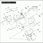 FLTRI 1FSW ROAD GLIDE (2006) INNER FAIRING - FLTRI