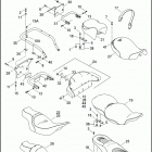 FLHTCI 1FFW ELECTRA GLIDE CLASSIC (2006) SEATS & REAR FRAME RAILS