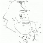 FLHRS 1FXV ROAD KING CUSTOM (2006) FUEL TANK - CARBURETED FLHR & FLHRS