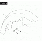 FLSTFSE 1PLF CVO FAT BOY (2005) Переднее крыло
