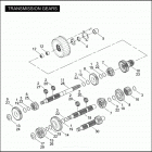FXDC 1GTV DYNA SUPER GLIDE CUSTOM (2005) TRANSMISSION GEARS