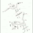 VRSCA 1HAZ VRSCA V-ROD (2005) HANDLEBAR & THROTTLE CONTROL