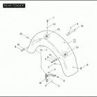 FLHTCSE2 1PKE CVO ELECTRA GLIDE (2005) Задний бампер