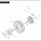 FLHTPI 1FMW ELECTRA GLIDE STANDARD POLICE (2005) Заднее колесо