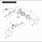 VRSCSE 1PMG CVO V-ROD (2005) FRONT TURN SIGNALS