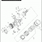 VRSCA 1HAZ VRSCA V-ROD (2005) PISTONS AND CRANKSHAFTS