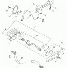FLHTPI 1FMW ELECTRA GLIDE STANDARD POLICE (2005) TAIL LAMP & REAR TURN SIGNALS