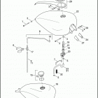 XL883C 4CJM SPORTSTER 883 CUSTOM (2005) Топливный бак