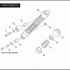 XL883C 4CJM SPORTSTER 883 CUSTOM (2005) SHOCK ABSORBERS