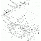 FLHTI 1FVW ELECTRA GLIDE STANDARD (2005) FRAME, REAR FORK & JIFFY STAND