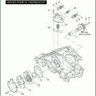 VRSCSE 1PMG CVO V-ROD (2005) WATER PUMP & THERMOSTAT