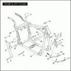 FXSTD 1BSY SOFTAIL DEUCE (2005) FRAME & JIFFY STAND