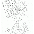 FLSTSC 1BRY SPRINGER CLASSIC (2005) REAR FENDER & SUPPORTS - FLSTC / I, FLSTF / I & FLSTSC /...