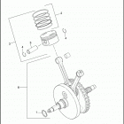 FLSTFSE 1PLF CVO FAT BOY (2005) PISTONS & FLYWHEEL ASSEMBLY