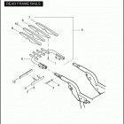 FLHTCSE2 1PKE CVO ELECTRA GLIDE (2005) REAR FRAME RAILS