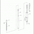 FLHRS 1FXV ROAD KING CUSTOM (2005) FRONT FORK - LEFT (NONFAIRING MODELS)