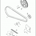 XL883C 4CJM SPORTSTER 883 CUSTOM (2005) BELTS & SPROCKETS