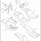 FXDC 1GTV DYNA SUPER GLIDE CUSTOM (2005) SEATS & SISSY BAR