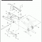 VRSCA 1HAZ VRSCA V-ROD (2005) REAR FORK, DEBRIS DEFLECTOR, & BELT GUARD