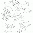 FLHTI 1FVW ELECTRA GLIDE STANDARD (2005) SEATS & REAR FRAME RAILS