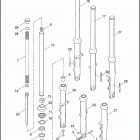XL883C 4CJM SPORTSTER 883 CUSTOM (2005) Передняя вилка