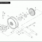 VRSCA 1HAZ VRSCA V-ROD (2005) Заднее колесо