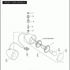 VRSCA 1HAZ VRSCA V-ROD (2005) FRONT TURN SIGNALS
