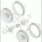 XL883C 4CJM SPORTSTER 883 CUSTOM (2005) FRONT WHEEL - LACED & PROFILE LACED