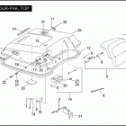 FLHTCSE2 1PKE CVO ELECTRA GLIDE (2005) TOUR-PAK, TOP