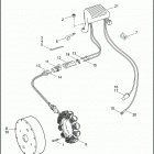 FLHTI 1FVW ELECTRA GLIDE STANDARD (2005) ALTERNATOR & REGULATOR