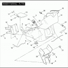 FLTRI 1FSW ROAD GLIDE (2005) INNER FAIRING - FLTRI