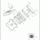 VRSCA 1HAZ VRSCA V-ROD (2005) CAM COVERS - FRONT SHOWN