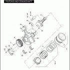 VRSCSE 1PMG CVO V-ROD (2005) PISTONS AND CRANKSHAFT
