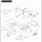 FLHTI 1FVW ELECTRA GLIDE STANDARD (2005) Переднее крыло