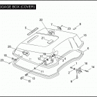 FLHTCI 1FFW ELECTRA GLIDE CLASSIC (2005) LUGGAGE BOX (COVER)