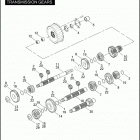 FLHTI 1FVW ELECTRA GLIDE STANDARD (2005) TRANSMISSION GEARS