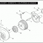 FLSTFSE 1PLF CVO FAT BOY (2005) AIR CLEANER - DOMESTIC, CALIFORNIA & CANADA
