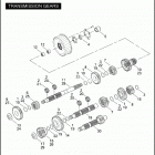 FXSTD 1BSY SOFTAIL DEUCE (2005) TRANSMISSION GEARS