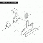 FLSTFSE 1PLF CVO FAT BOY (2005) LICENSE PLATE BRACKET