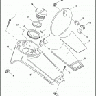 FLHTI 1FVW ELECTRA GLIDE STANDARD (2005) FUEL TANK CONSOLE - FLHT & FLTRI MODELS