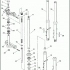 FXDC 1GTV DYNA SUPER GLIDE CUSTOM (2005) FRONT FORK - FXD / I, FXDL / I & FXDC / I
