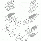 FLHTI 1FVW ELECTRA GLIDE STANDARD (2005) FOOTBOARDS & FOOTPEGS