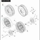 FLHTI 1FVW ELECTRA GLIDE STANDARD (2005) Переднее колесо