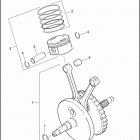 FXDC 1GTV DYNA SUPER GLIDE CUSTOM (2005) PISTONS AND FLYWHEEL ASSEMBLY -TWIN CAM 88 ™