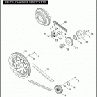 FXDC 1GTV DYNA SUPER GLIDE CUSTOM (2005) BELTS, CHAINS & SPROCKETS