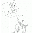 FXSTD 1BSY SOFTAIL DEUCE (2005) PISTONS AND FLYWHEEL ASSEMBLY -TWIN CAM 88B ™