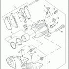 XL883C 4CJM SPORTSTER 883 CUSTOM (2005) Задний суппорт